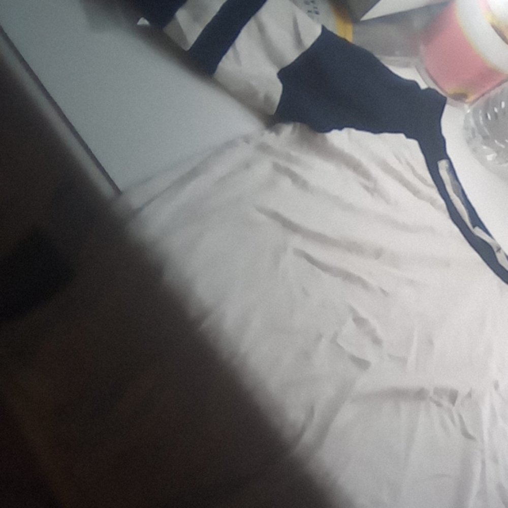 I am selling a white blue loose long sleeve